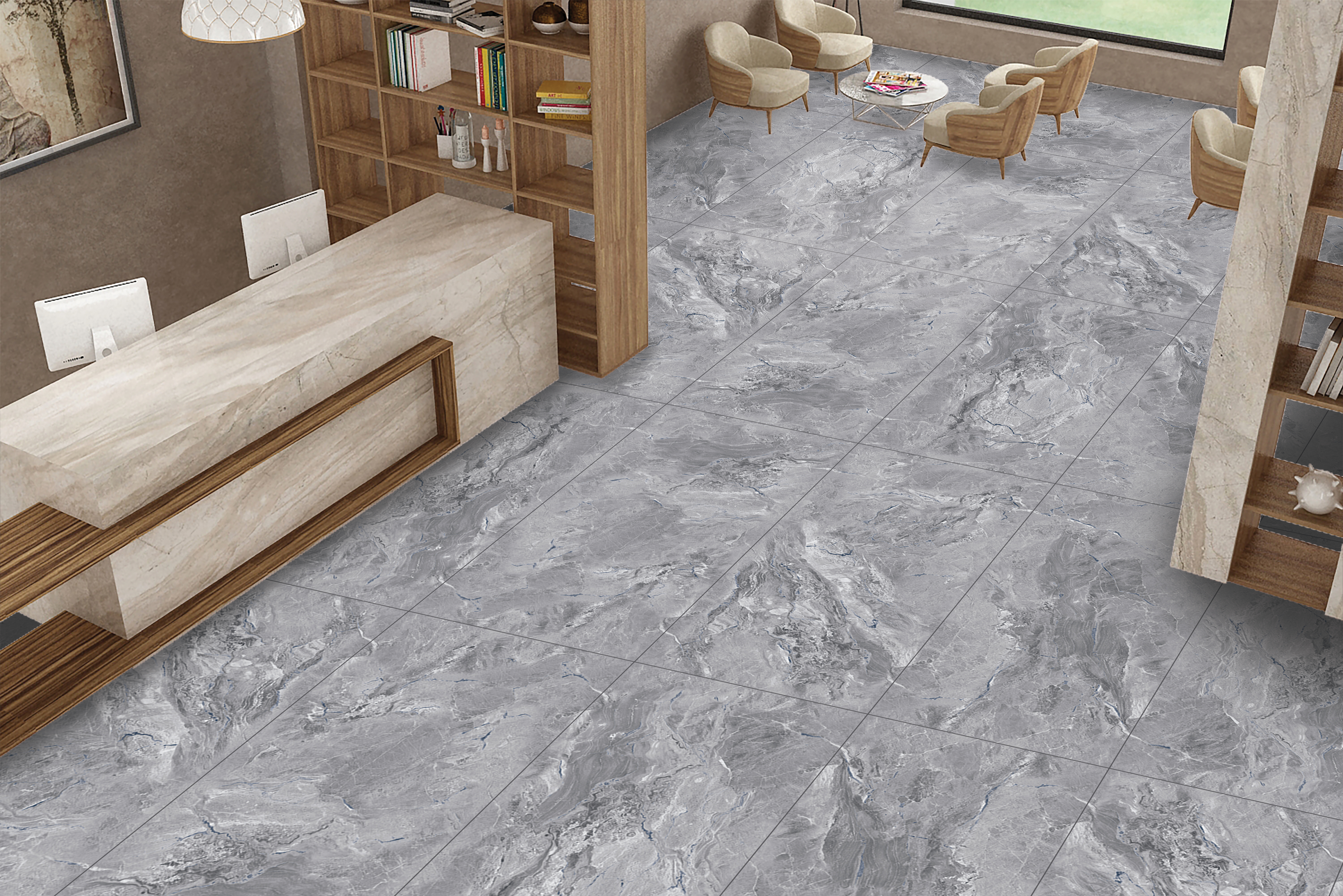 Керамогранит Карвинг Балкания грей/Carving Balkania grey